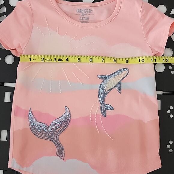 Cotton On OshKosh Girl's Ocean Whale Surf Shirt and Tank Bundle 4T | 4 - Picture 12 of 15